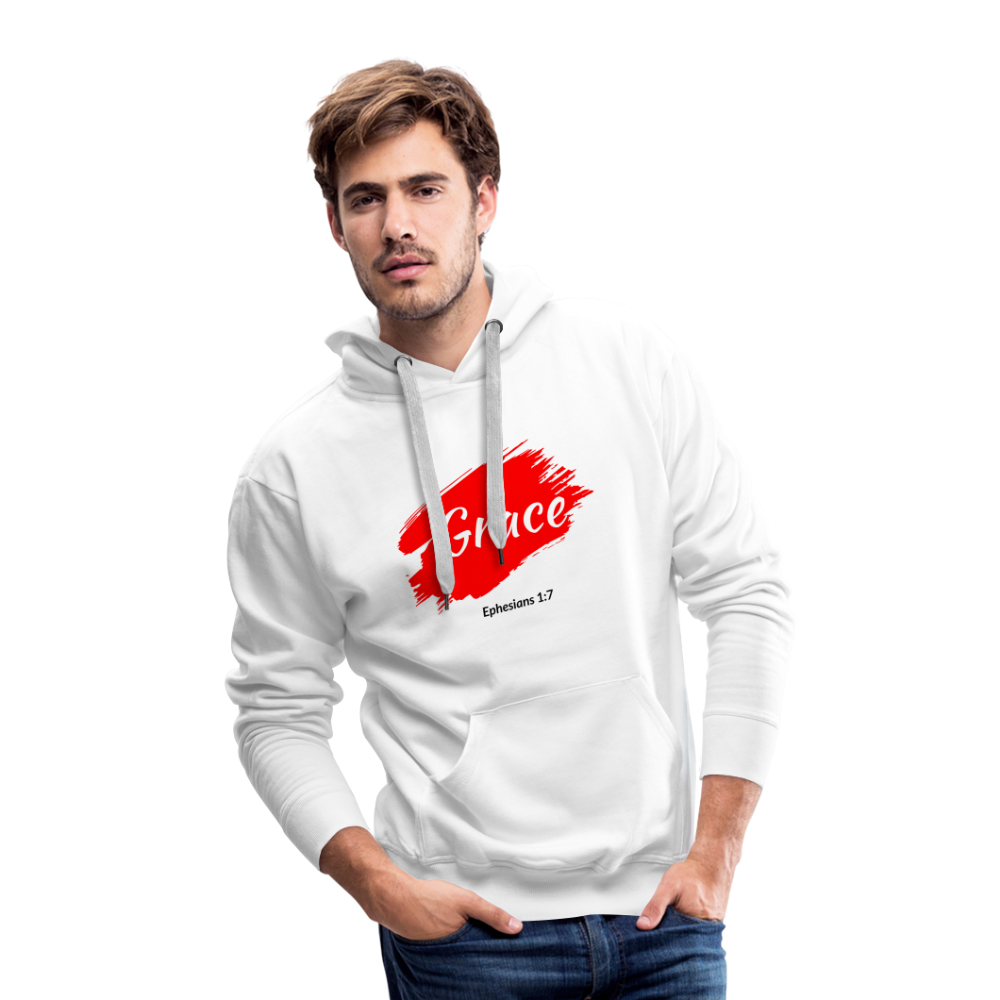 Grace Men’s Premium Hoodie - white