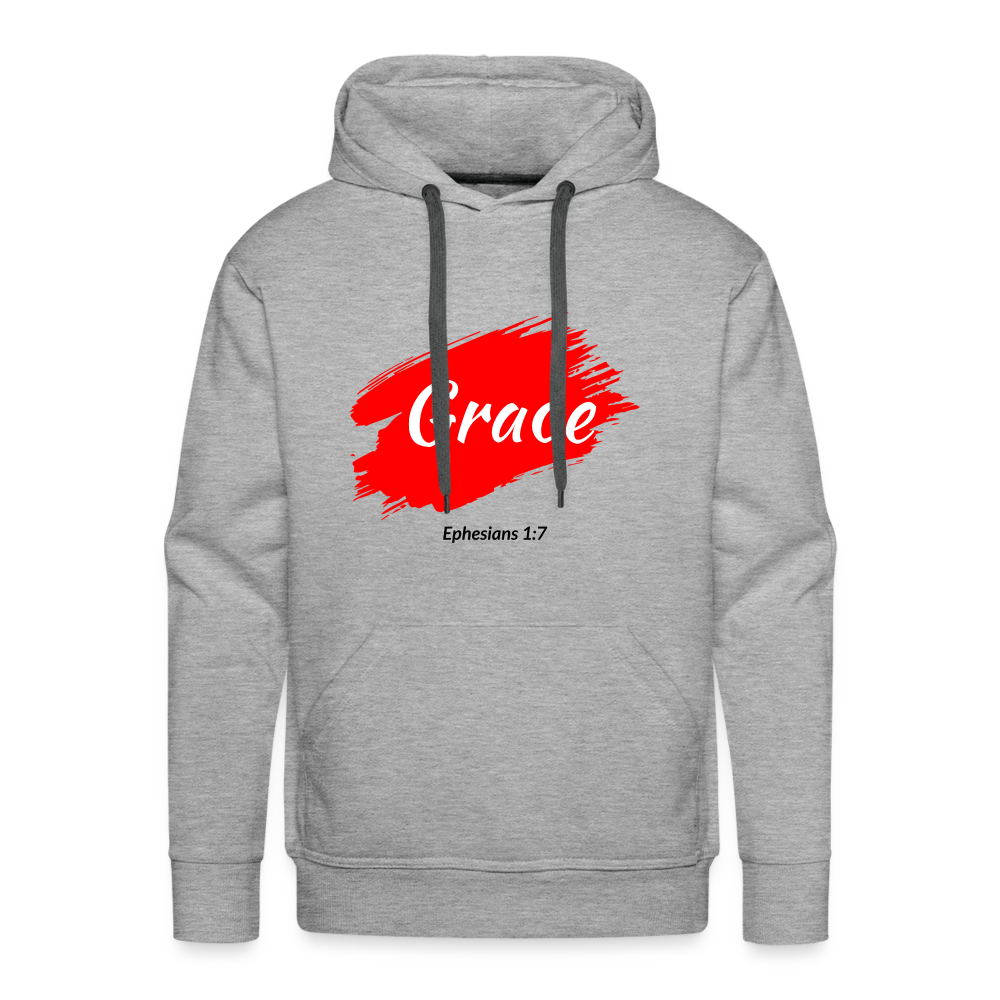 Grace Men’s Premium Hoodie - heather grey