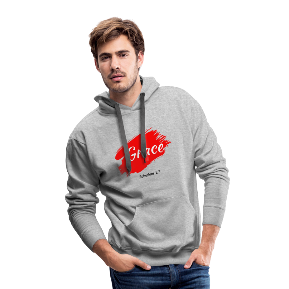 Grace Men’s Premium Hoodie - heather grey