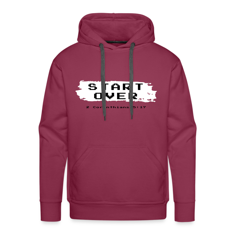 Start Over Men’s Premium Hoodie - burgundy