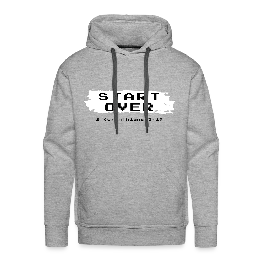 Start Over Men’s Premium Hoodie - heather grey