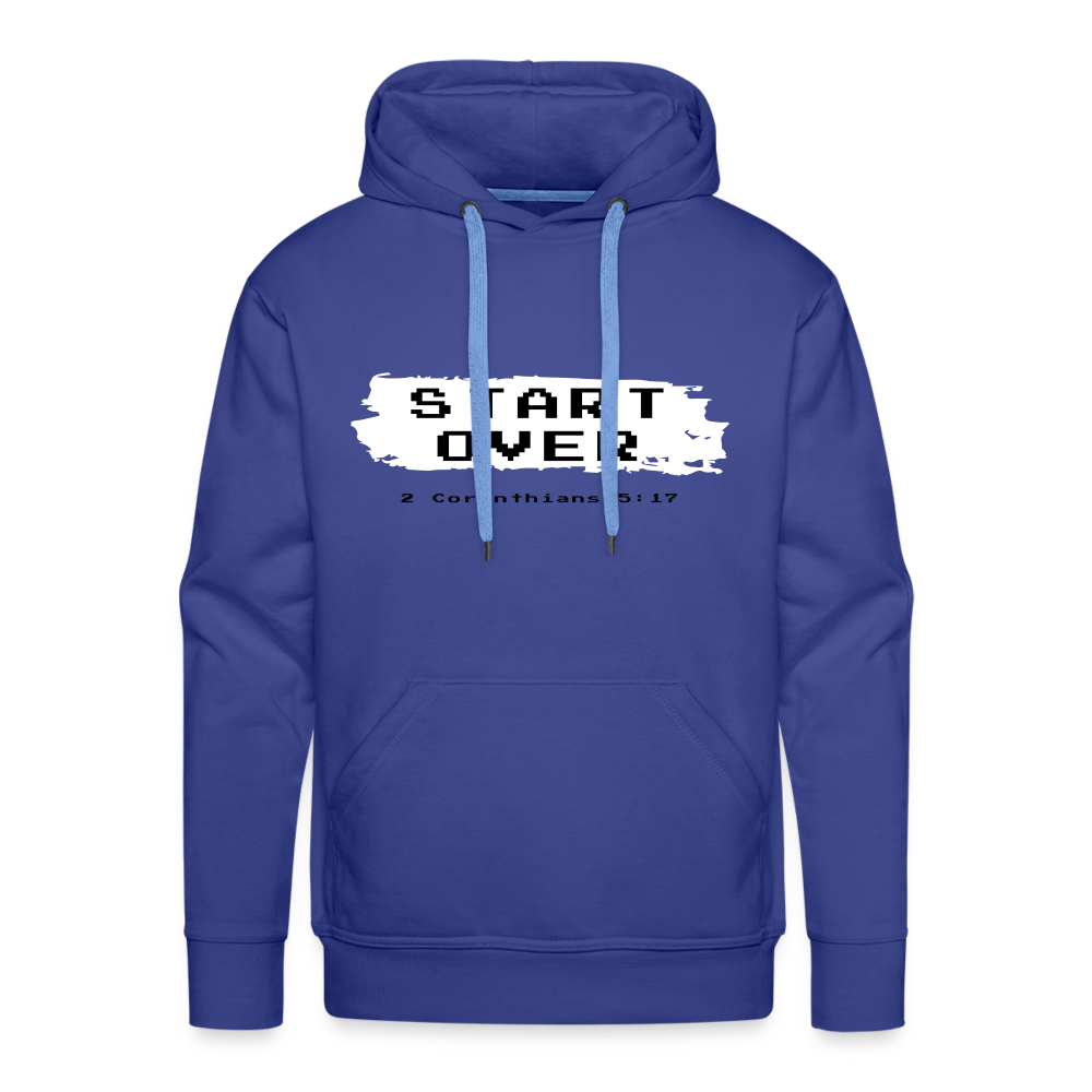 Start Over Men’s Premium Hoodie - royal blue