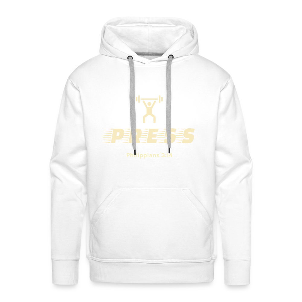 Press Men’s Premium Hoodie - white