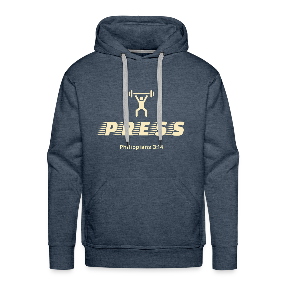 Press Men’s Premium Hoodie - heather denim