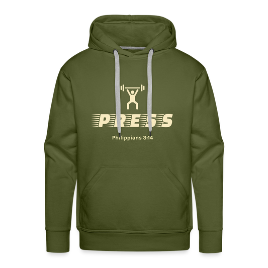 Press Men’s Premium Hoodie - olive green