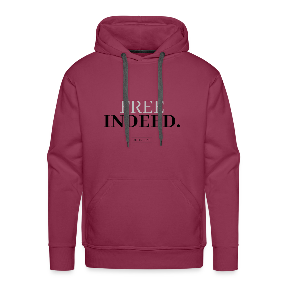 Free Indeed Men’s Premium Hoodie - burgundy