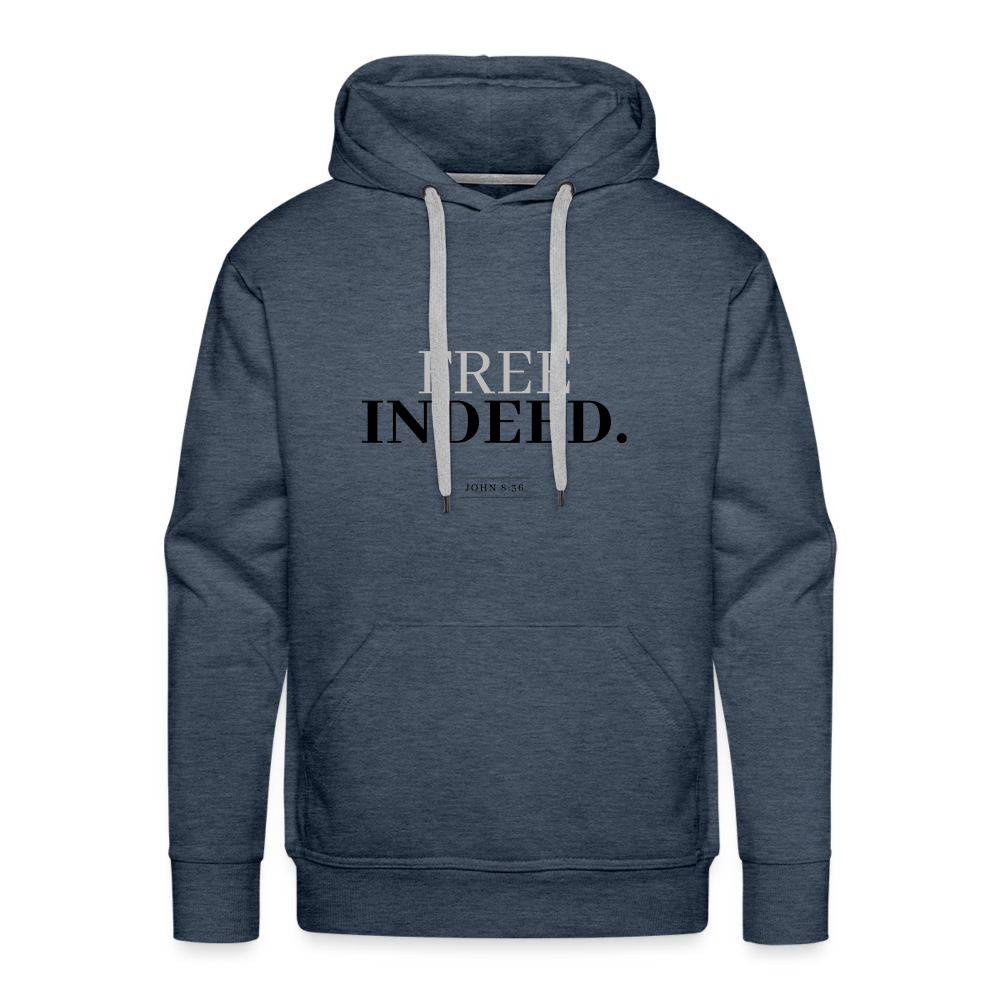 Free Indeed Men’s Premium Hoodie - heather denim