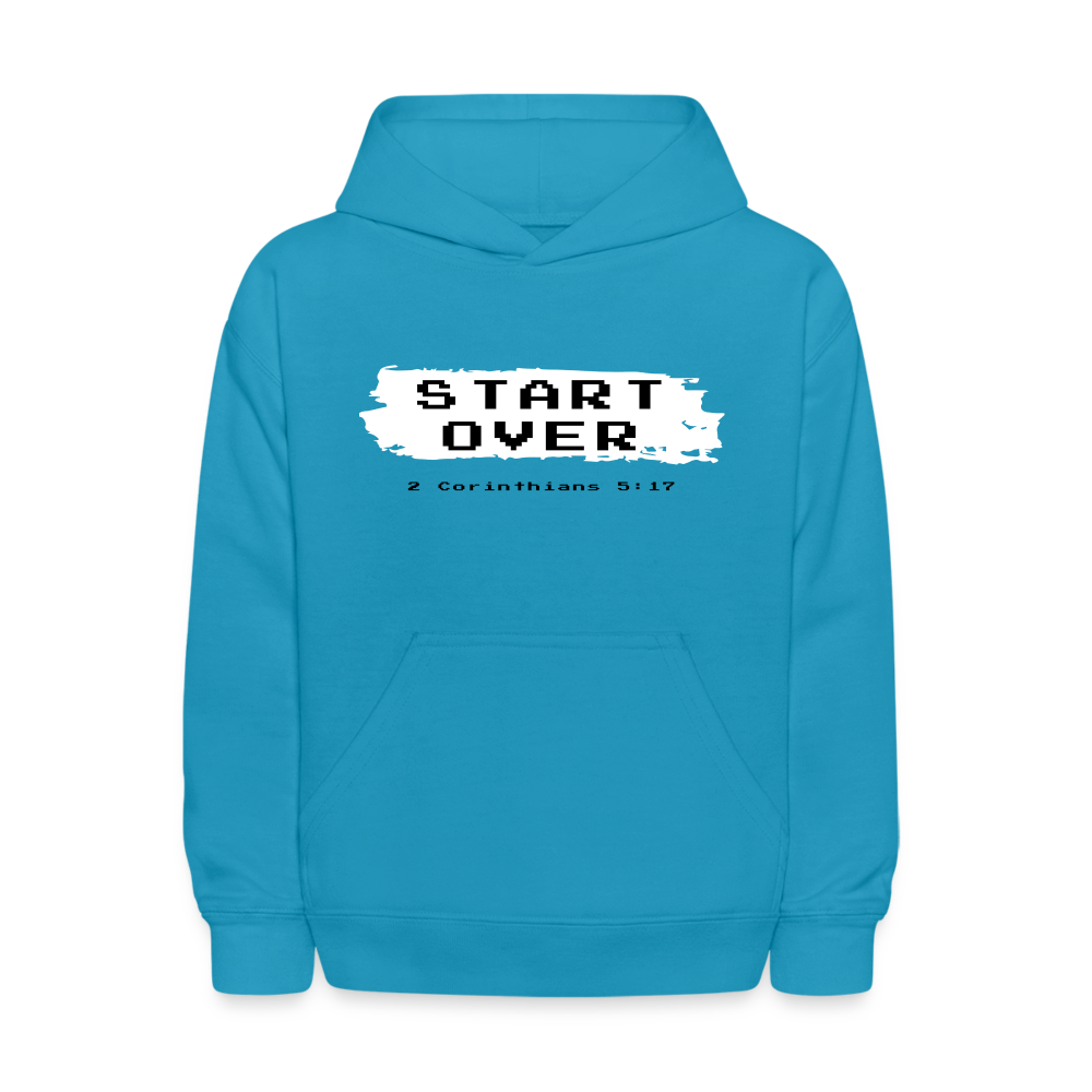 Kids' Start Over Hoodie - turquoise