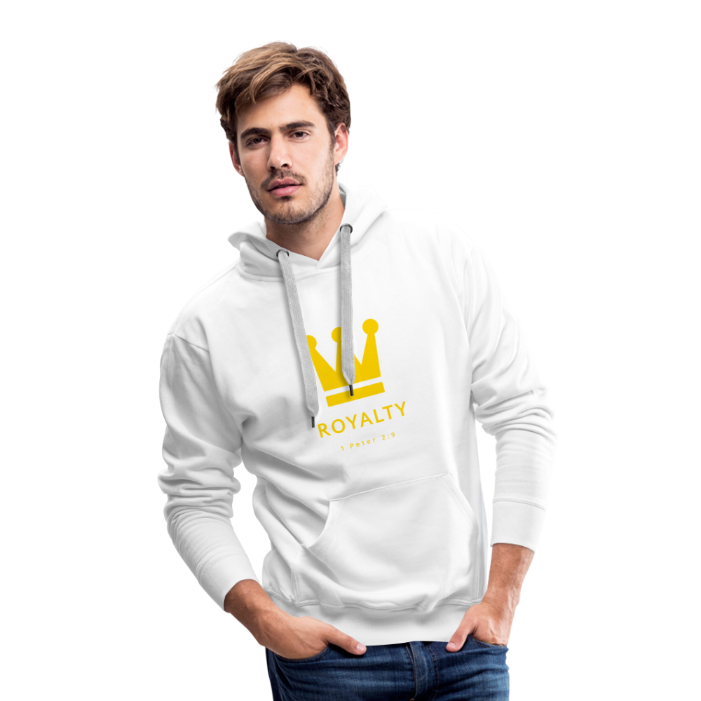 Be Royalty Gold Logo Men’s Premium Hoodie - white