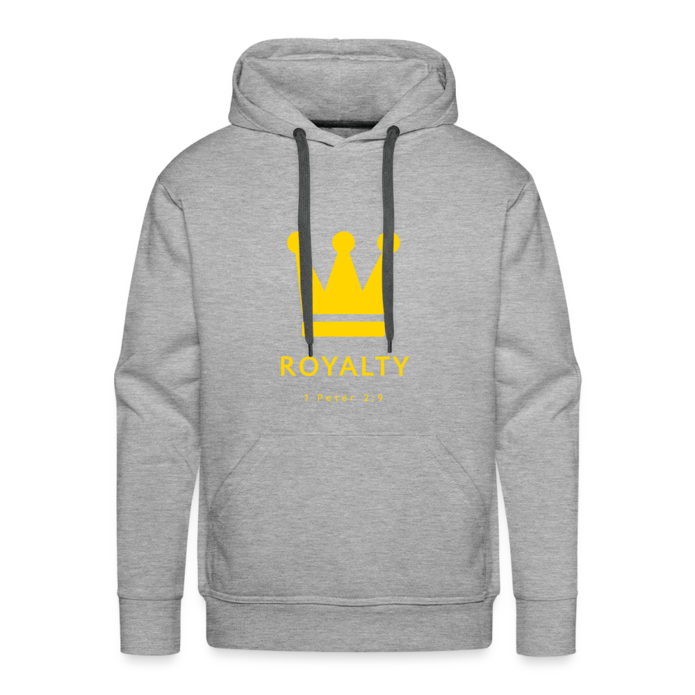 Be Royalty Gold Logo Men’s Premium Hoodie - heather grey