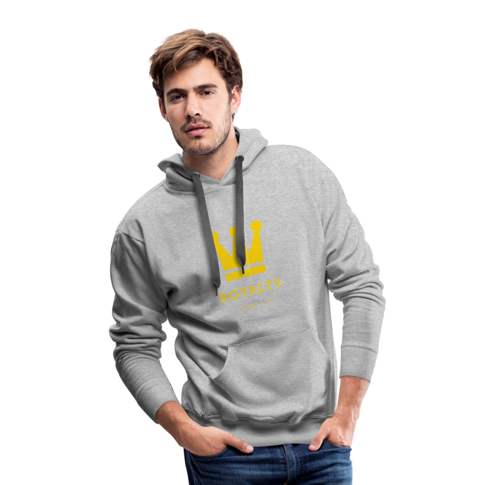 Be Royalty Gold Logo Men’s Premium Hoodie - heather grey