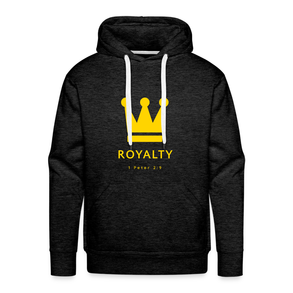 Be Royalty Gold Logo Men’s Premium Hoodie - charcoal grey