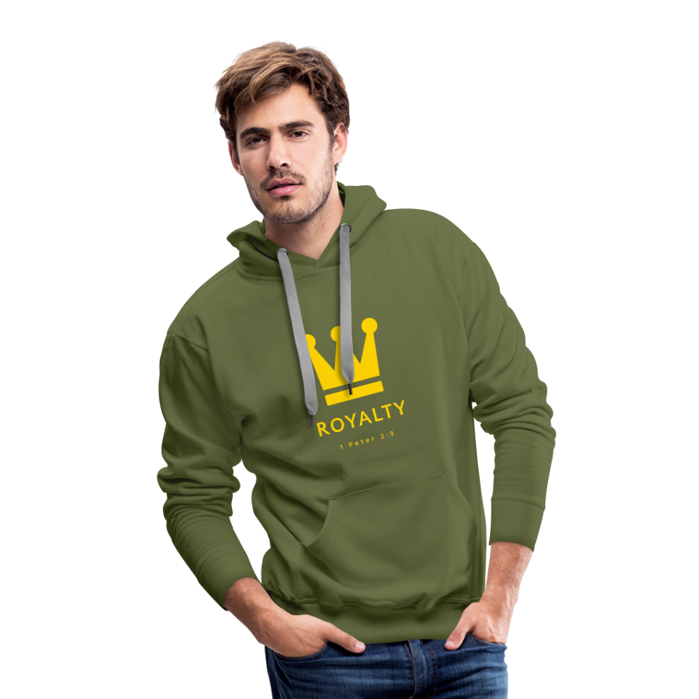 Be Royalty Gold Logo Men’s Premium Hoodie - olive green