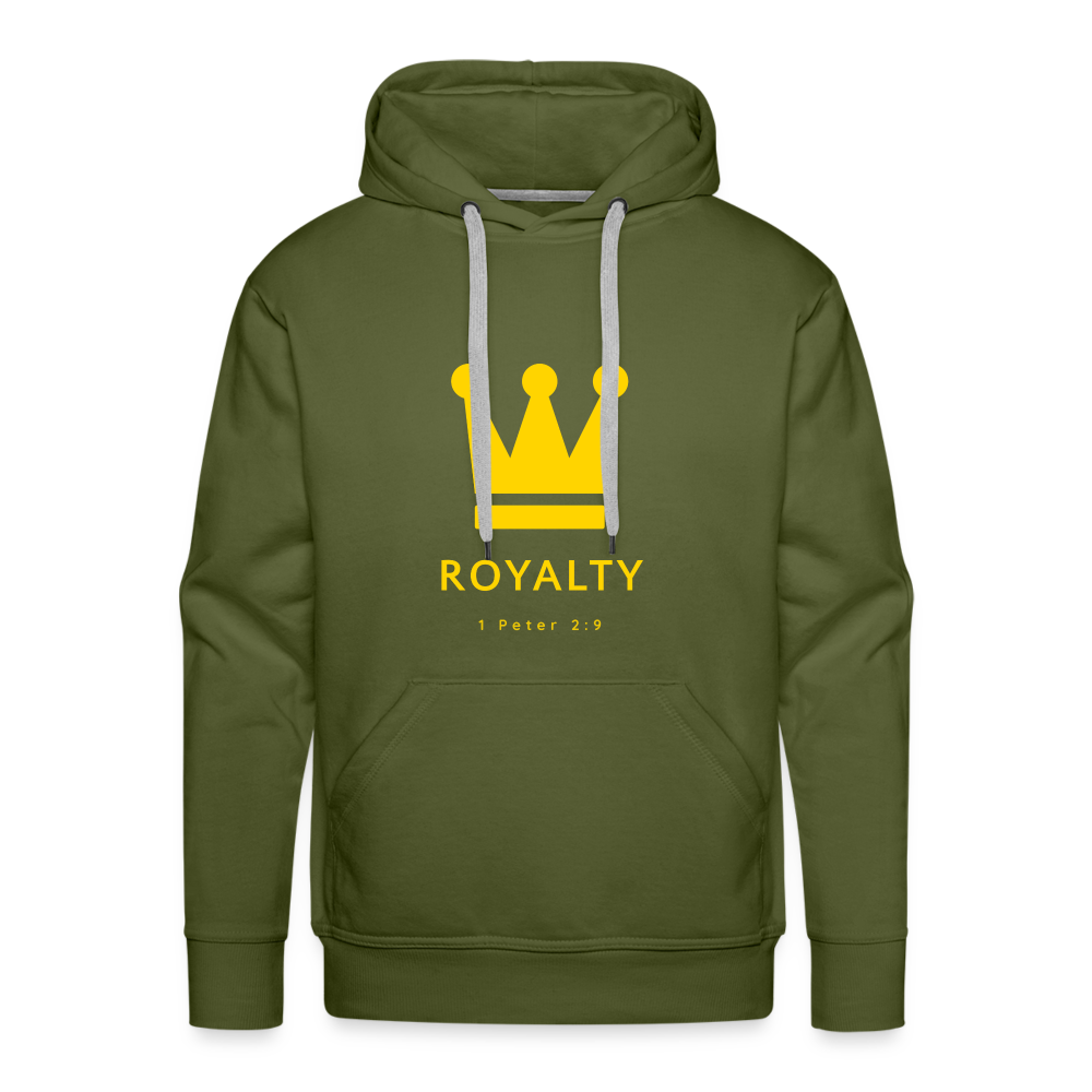 Be Royalty Gold Logo Men’s Premium Hoodie - olive green