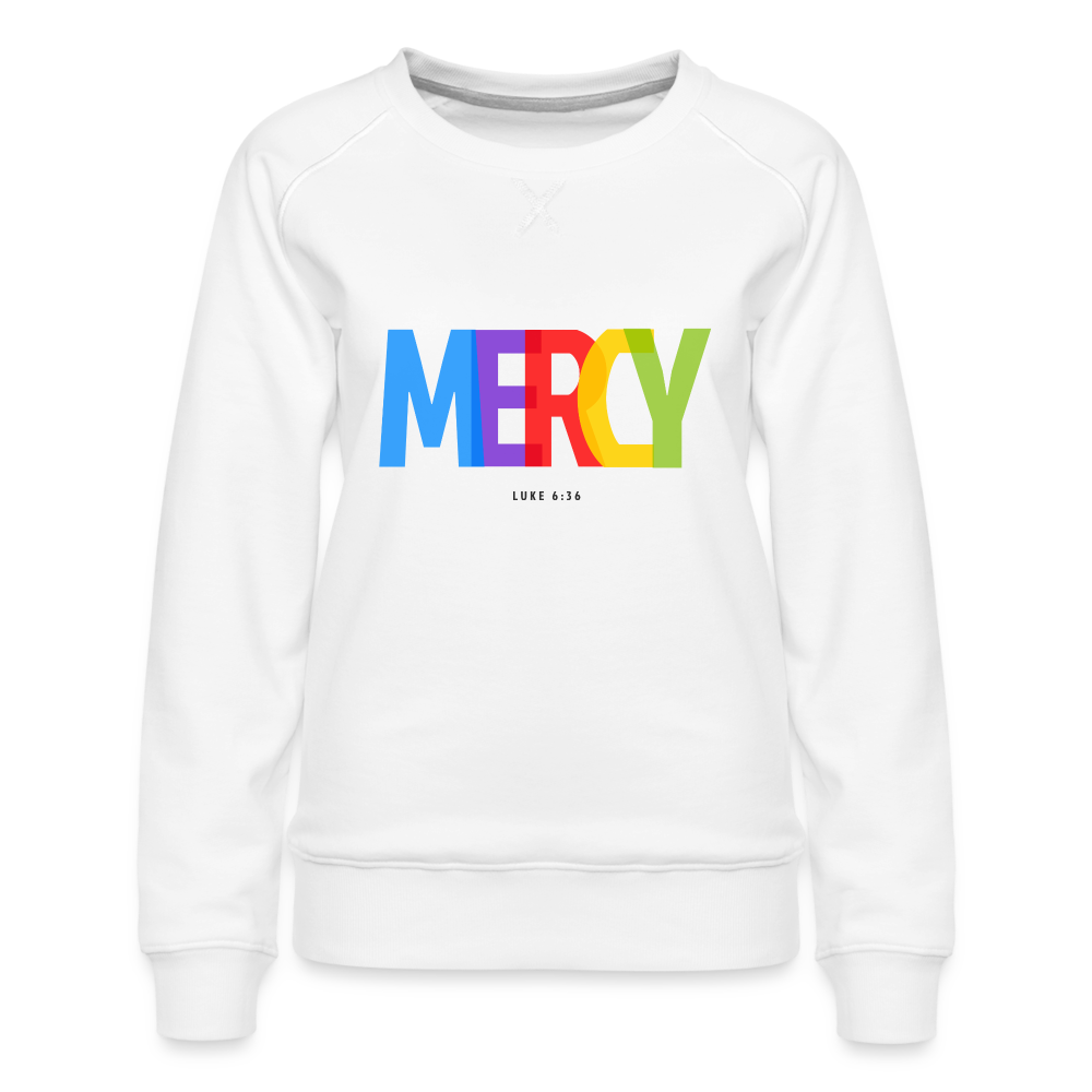 Mercy Women’s Premium Sweatshirt - white