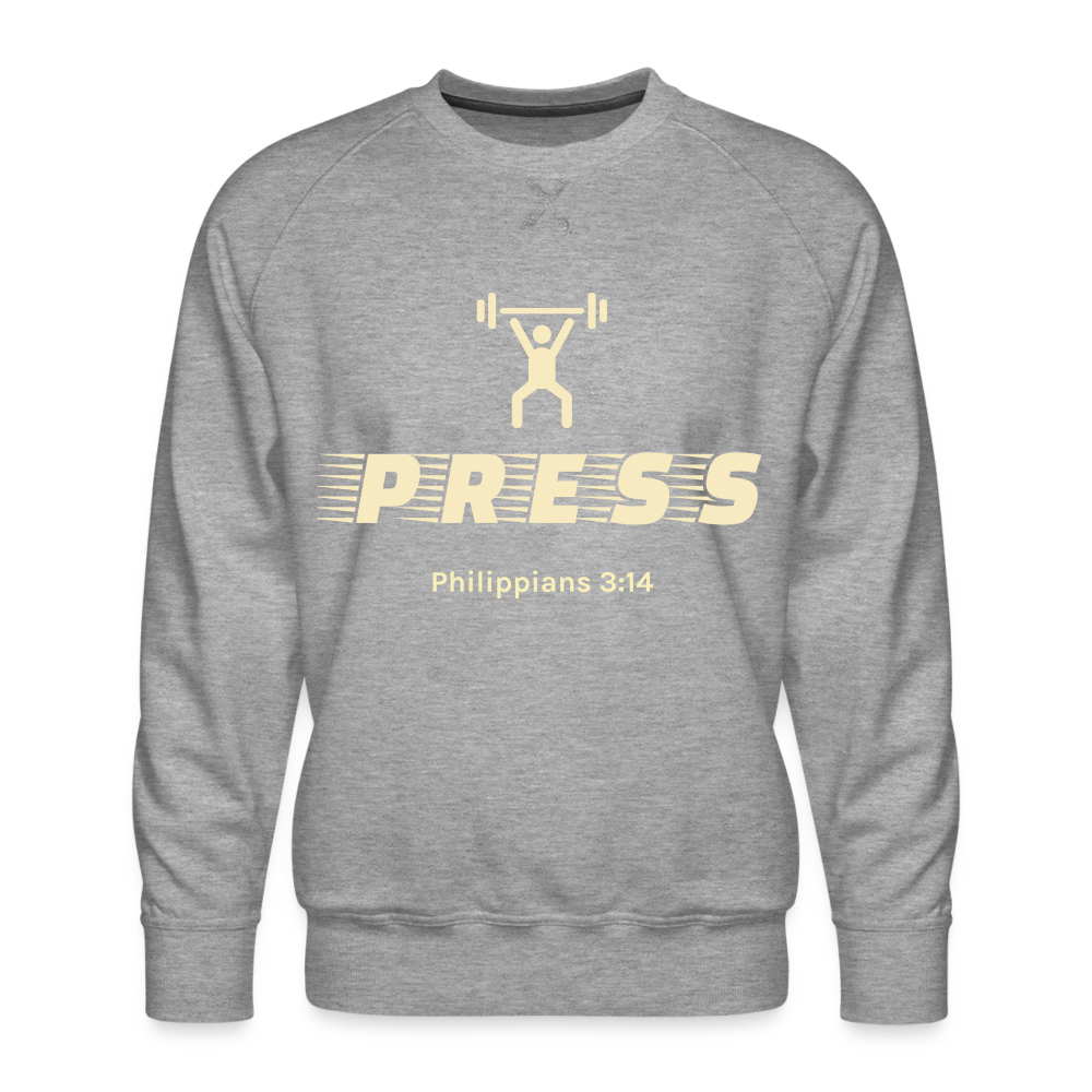 Press Men’s Premium Sweatshirt - heather grey