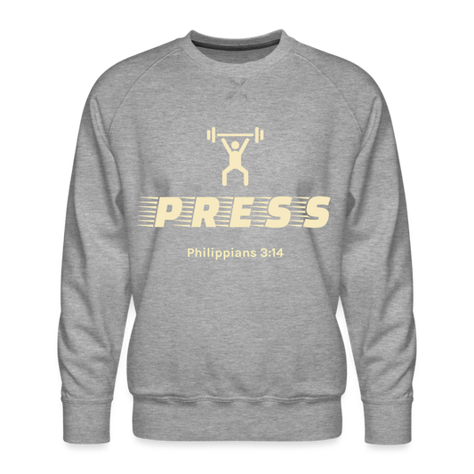 Press Men’s Premium Sweatshirt - heather grey