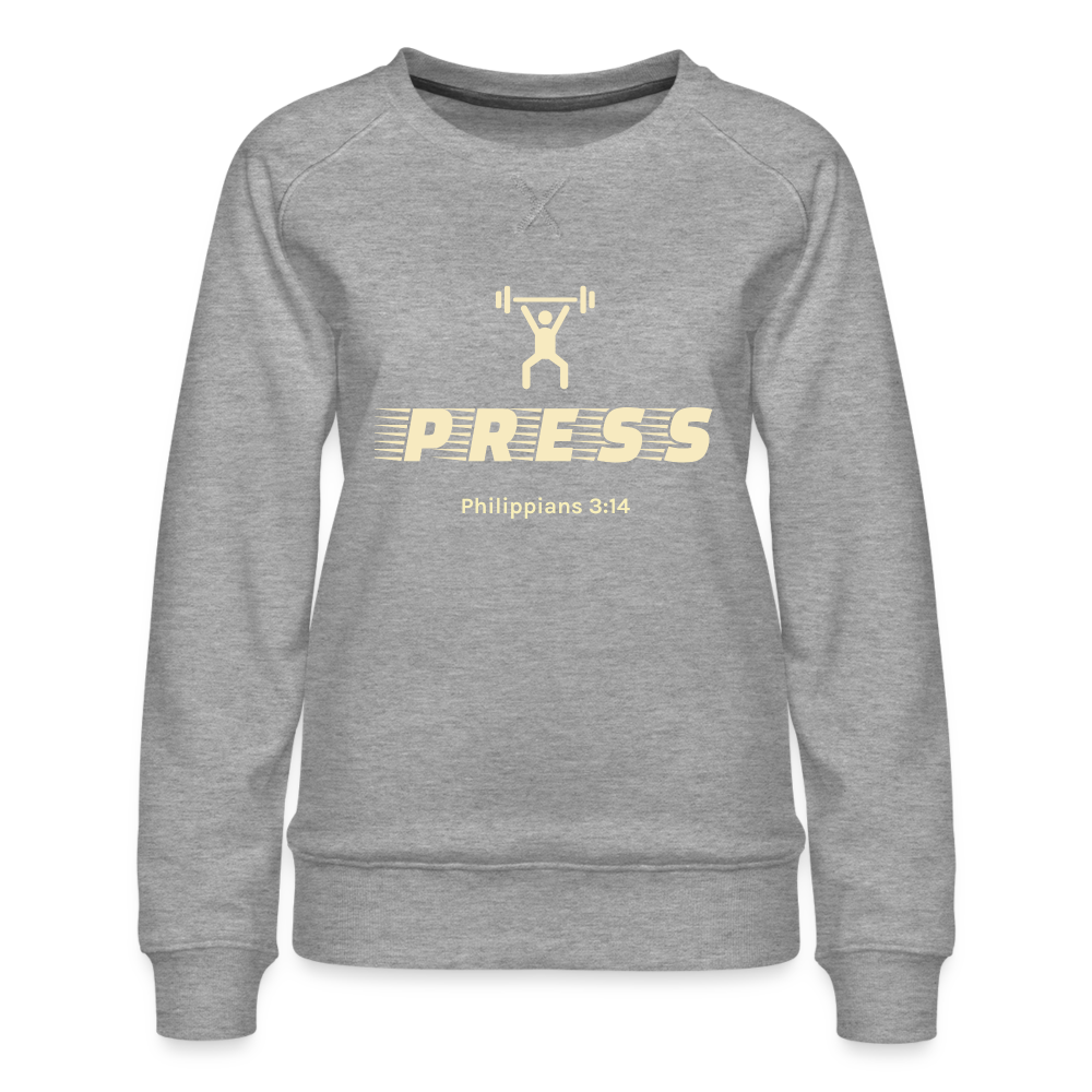 Press Women’s Premium Sweatshirt - heather grey