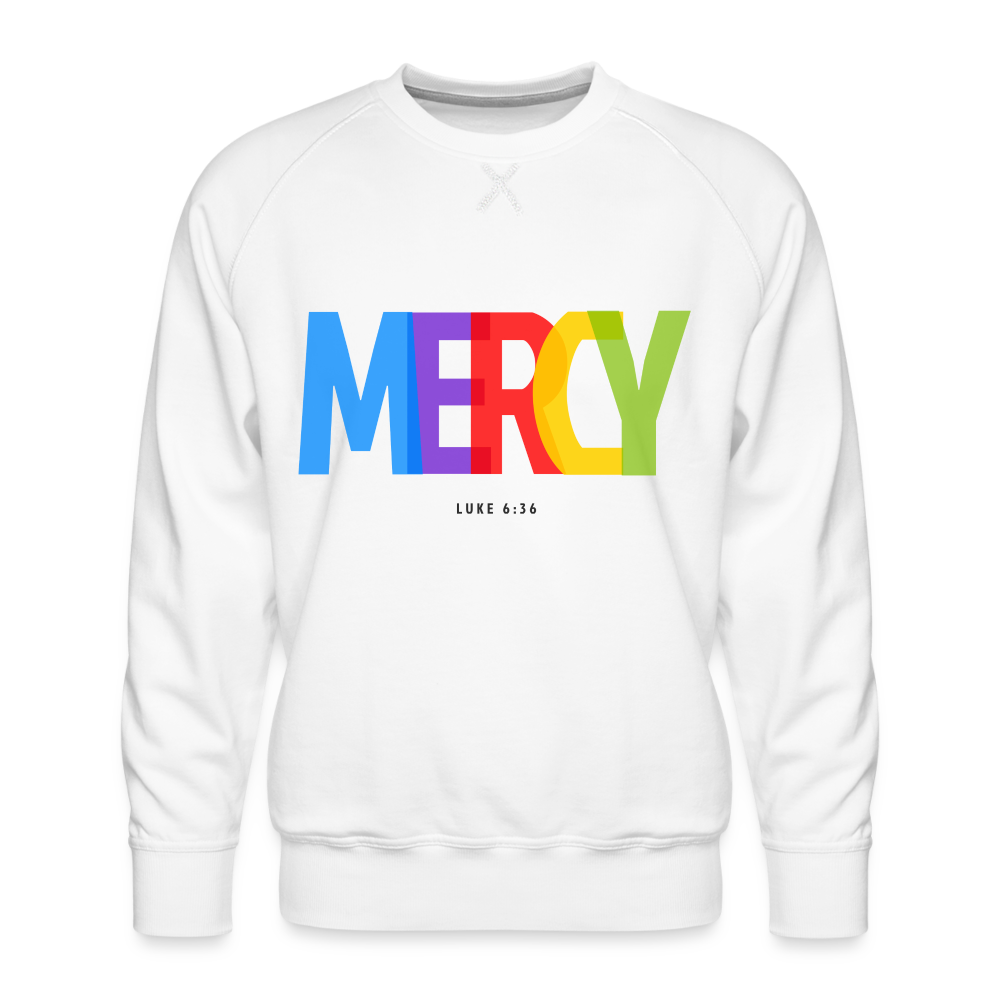 Mercy Men’s Premium Sweatshirt - white