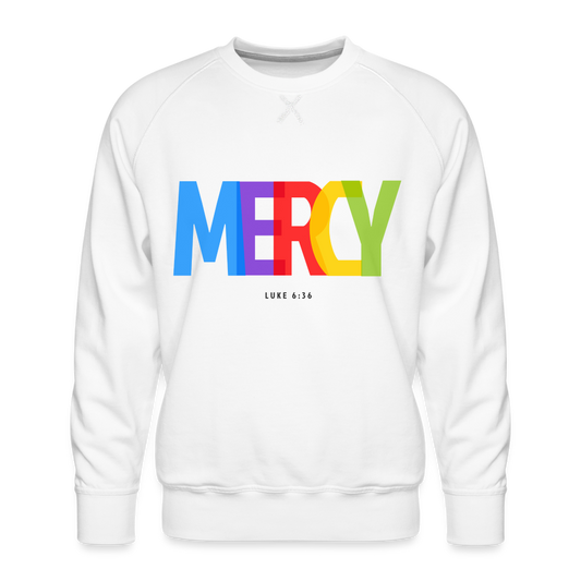 Mercy Men’s Premium Sweatshirt - white