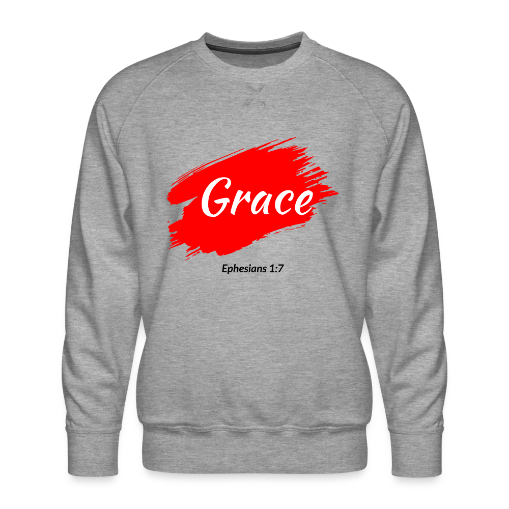 Grace Men’s Premium Sweatshirt - heather grey