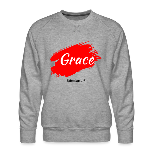 Grace Men’s Premium Sweatshirt - heather grey